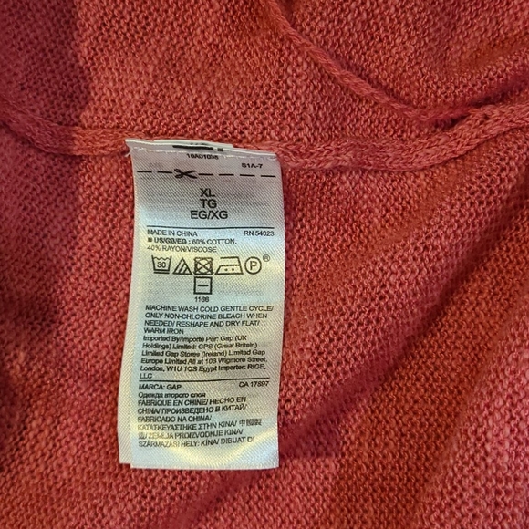 Gap Open Front Duster Cardigan - Picture 6 of 6
